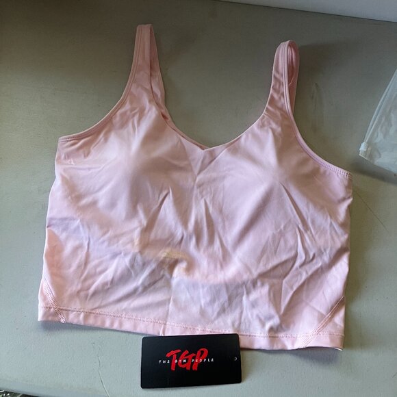 The Gym People Other - The Gym People Women's Pink Longline Sports Bra Large NWT